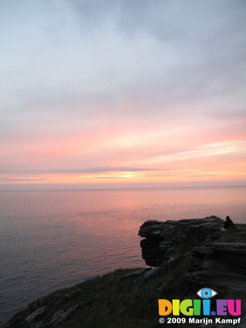 SX07020 Sunset from Barras Nose, Tintagel, Cornwall